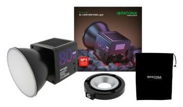 Patona 4245 Premium SL-80R 80W RGB LED video ve fotoğraf ışığı (çanta dahil)