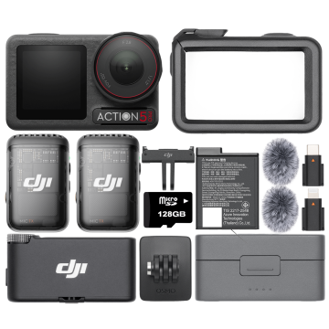 DJI Osmo Action 5 Pro Vlog Combo (DJI Mic 2 İki Kişilik)