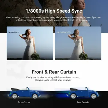 Neewer Z3R-C Canon Uyumlu 100W Yuvarlak Kafa Akülü Tepe Flaşı