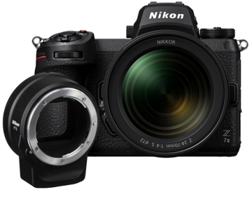 Nikon Z7 II Body + 24-70mm f/4 Lens + FTZ II Adaptör