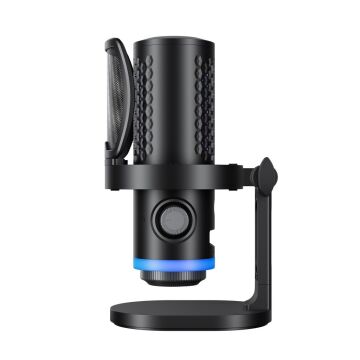 BOYA CastMic G40 RGB Aydınlatmalı Gürültü Engellemeli USB Mikrofon ve Masa Standı