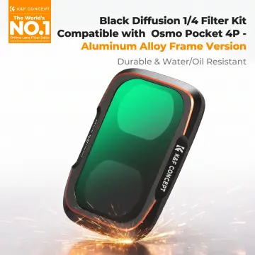 K&F Concept Dji Osmo Pocket 4P İçin Black Mist 1/4 Filtre (Metal)