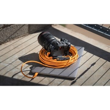 Tether Tools Tether Pro USB-C to USB-C 9.4m Dik Açılı Bağlantı Kablosu ( CUC31RT2-ORG )