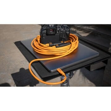 Tether Tools Tether Pro USB-C to USB-C 9.4m Dik Açılı Bağlantı Kablosu ( CUC31RT2-ORG )