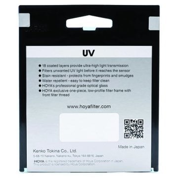 Hoya 82mm Fusion One UV WR Coating Filtre