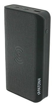Patona 9987 Premium Powerbank Stark 2.0 PD100W 20000mAh, QI wireless charging, 2xUSB-C 1xUSB-A connector