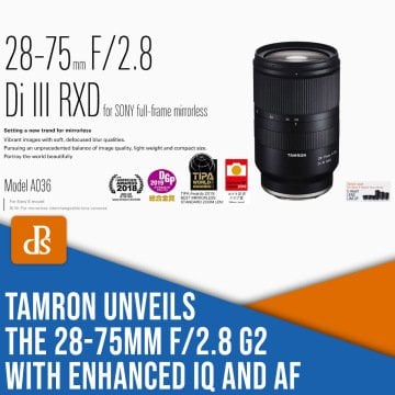 Tamron 28-75mm f/2.8 Di III VXD G2 Lens (Sony E)