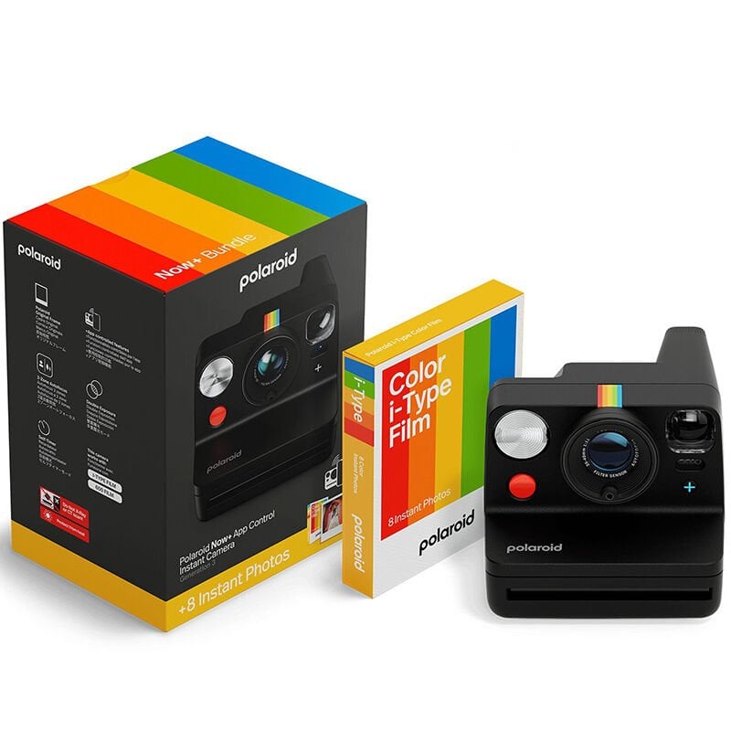 Polaroid Now+ Generation 3 i-Type App Control Anlık Fotoğraf Makinesi 8'li Paket Film (Black)