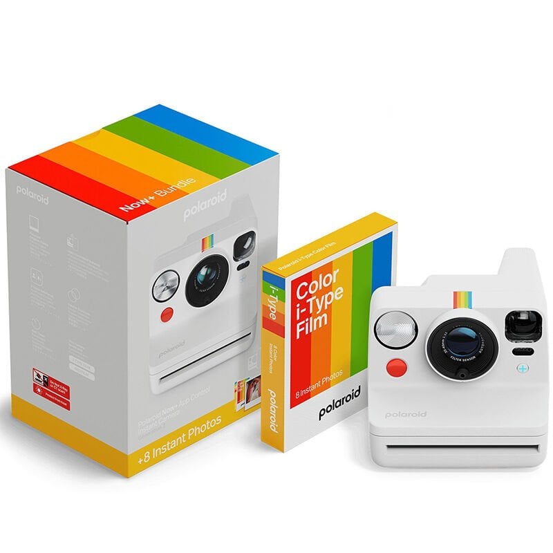 Polaroid Now+ Generation 3 i-Type App Control Anlık Fotoğraf Makinesi 8'li Paket Film (White)