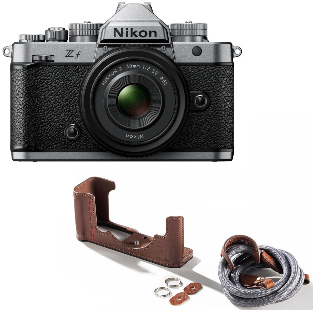 Nikon Zf 40mm Lensli Fotoğraf Makinesi (Silver) + SmallRg Kılıf Hediye