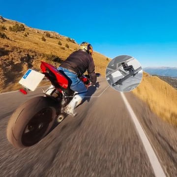 Insta360 Motorcycle Selfie Stick Support Clamp | Motosiklet Selfie Çubuk Destek Aparatı