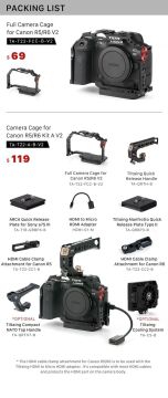 Tilta Camera Cage for Canon R5/R6 Kit A V2 - Black  ( TA-T22-A-B-V2 )