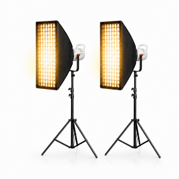 Hoveroot YL300 2'Li Profesyonel Led Stüdyo Işık Seti