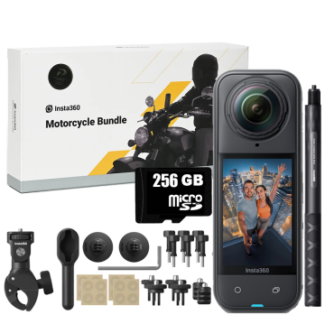 Insta360 X5 Motorcycle Bundle (256GB Hafıza Kartı Dahil)