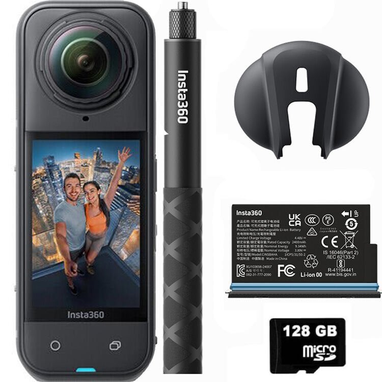 Insta360 X5 Starter Bundle + 128GB MicroSDXC Hafıza Kartı