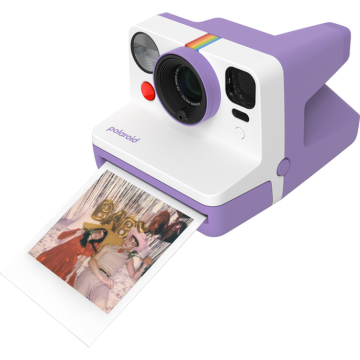 Polaroid Now Gen 3 i-Type Instant Kamera (Purple) + 8'li Color Film Bundle