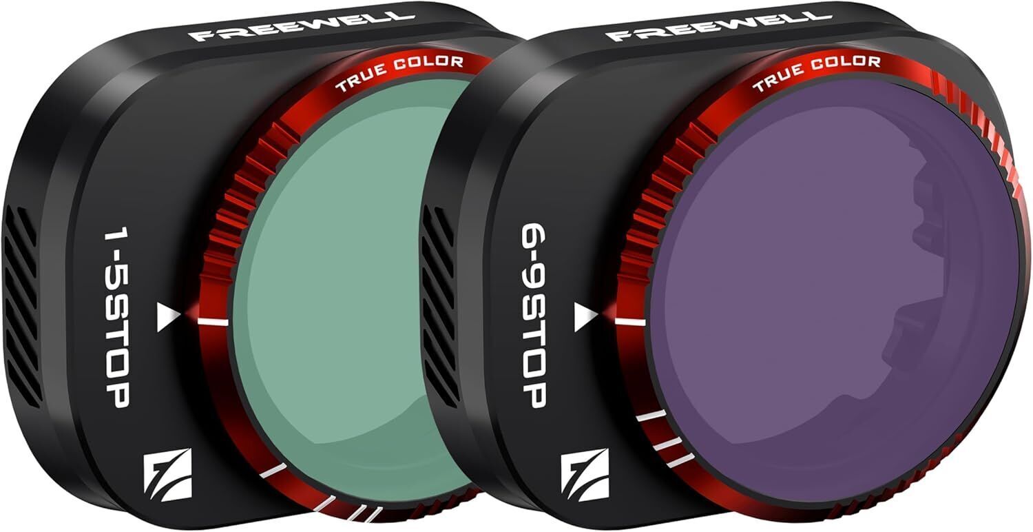 Freewell DJI OSMO POCKET 3 VARIABLE ND FILTERS - 2PACK VND1-5 STOP, VND6-9 STOP