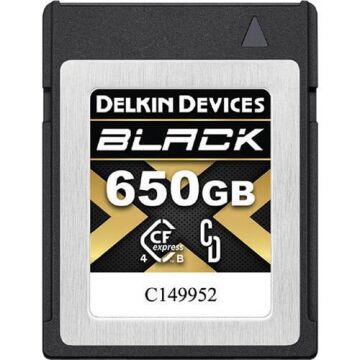 Delkin Black CF Express Type B 650GB 4.0 Hafıza Kartı (Okuma:3530 - Yazma:3250)