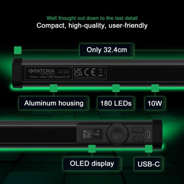 PATONA 4291 PREMIUM LED RGB Tube Photo/Video Light Led Dynamic 21