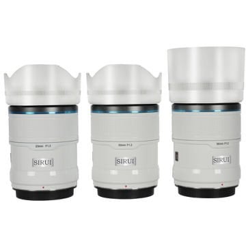 Sirui Sniper f/1.2 Autofocus 23mm, 33mm, 56mm Lens Kit (Fujifilm X) Beyaz