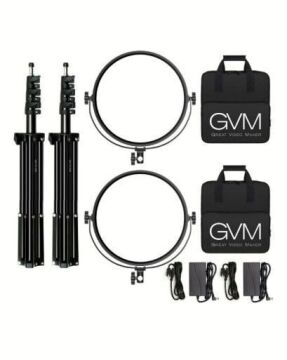 GVM Y60D 60W İkili Profesyonel Bi-Color LED Video Işık Seti
