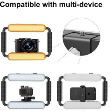 GVM TL-15RS Telefon/Kamera Evrensel LED Işıklı Kafes