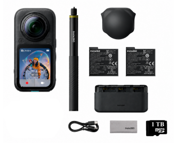 Insta360 X6 Aksiyon Kamerası Essentials Bundle + 1 TB MicroSD Hafıza Kartı