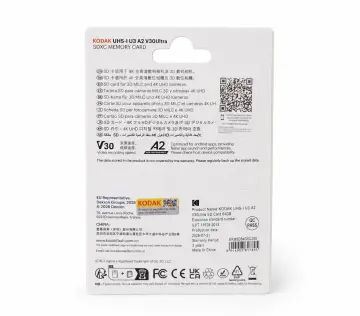 Kodak 64GB UHS-I U3 A2 V30Ultra SD Kart