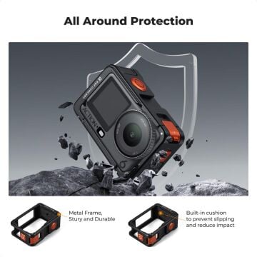 K&F Concept Dji Osmo Action 6 İçin Sokak Fotoğrafçılığı Kafesi