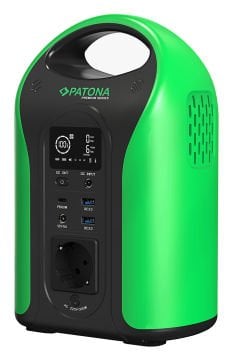 Patona 9990 Premium Powerstation Outdoor 300 / 300W 283Wh PD60W USB5V/3A DC12V/5A DC5525 (Premium GaN PD65W Adapter hediye )