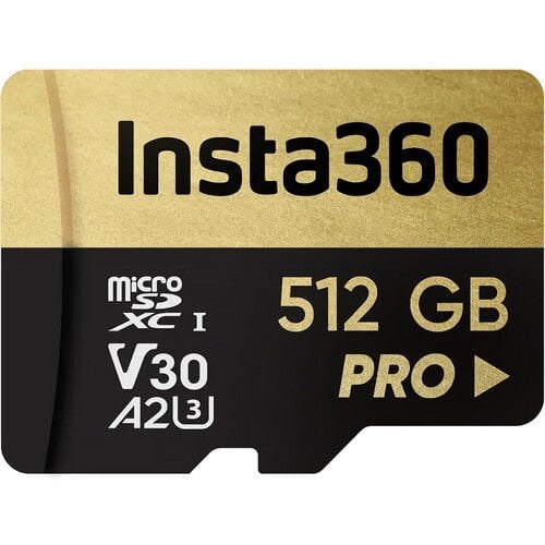 Insta360 512GB MicroSDXC V30 Pro Hafıza Kartı | Yüksek Hızlı Depolama