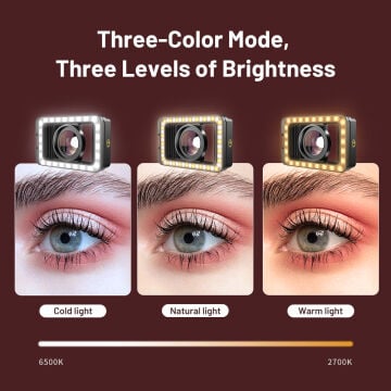 Apexel M15 Dolgu Işıklı Makro Lens