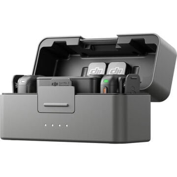 DJI Mic 3 İki Kişilik Kompakt Kablosuz Mikrofon Sistemi/Kamera ve Akıllı Telefon için Kaydedici