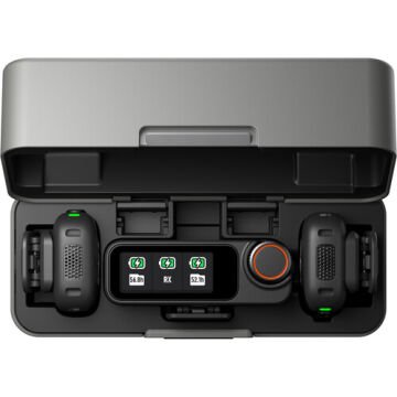 DJI Mic 3 İki Kişilik Kompakt Kablosuz Mikrofon Sistemi/Kamera ve Akıllı Telefon için Kaydedici