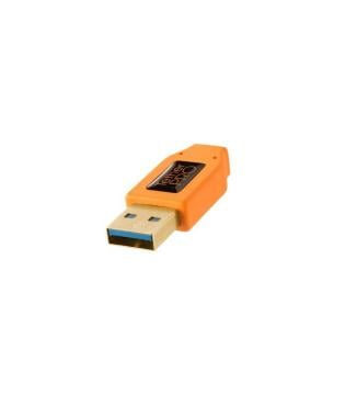 TetherPro USB 3.0 to Micro-B Right Angle Dik Açılı 4.6 m Bağlantı Kablosu (CU61RT15ORG)