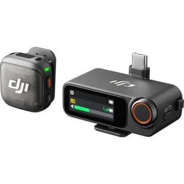 DJI Mic 3 Kompakt Kablosuz Mikrofon Sistemi/Kamera ve Akıllı Telefon için Kaydedici