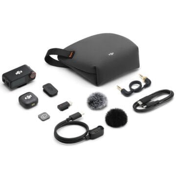 DJI Mic 3 Kompakt Kablosuz Mikrofon Sistemi/Kamera ve Akıllı Telefon için Kaydedici