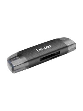 Lexar SD microSD USB Type A/C 3.2 Gen 1 Kart Okuyucu – Çift Bağlantı, Yüksek Hızlı Veri Aktarımı LRW310X-BNBNG