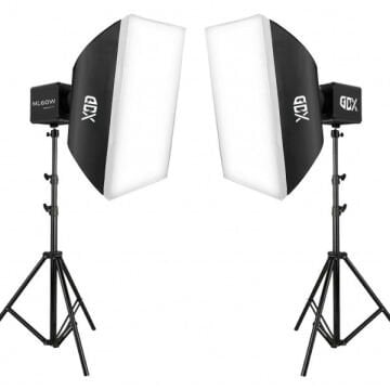 Gdx ML60 Bicolor 60x90 SoftBox Video ve Ürün Çekim İkili Işık Seti