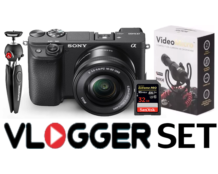 Sony A6400 16-50mm Lensli Vlogger Set