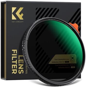 K&F Concept 82mm NANO-X ND2-32  (1-5 Stop) True Color Ultra  Değişken Filtre