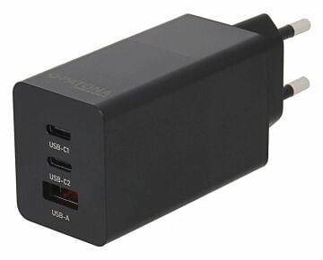 Patona Premium GaN PD65W Adaptör 2xUSB-C 1xUSB-A PD3.0 QC3.0