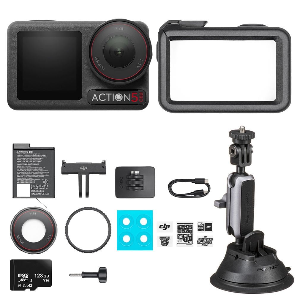 DJI Osmo Action 5 Pro Pgytech Araç Bağlantı Combo Set