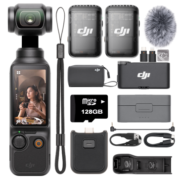 DJI Osmo Pocket 3 Vlog Combo (DJI Mic 2 İki Kişilik)