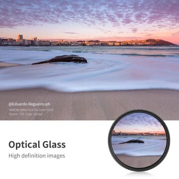 K&F Concept 55mm B-SERIES ND2-ND400 (1 ile 9 Stop) ND Filtre