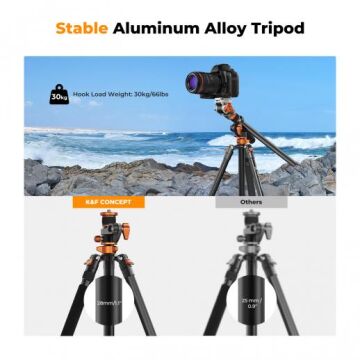 K&F Concept T254A7 + FH-03 Monopod Özellikli Foto ve Video Tripod