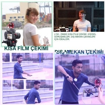 Lensgo DMM2 Kamera Üstü Shotgun Mikrofon Seti