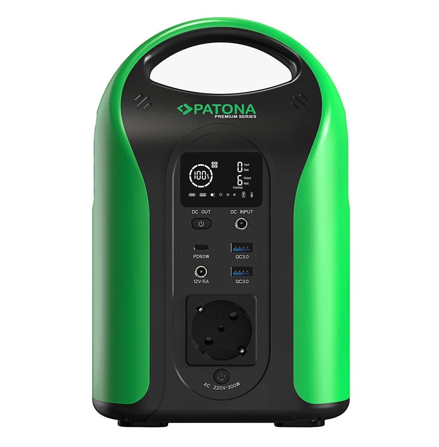 PATONA 9990 Premium Taşınabilir Güç İstasyonu 300 / 300W 283Wh USB5V/3A DC12V/5A  AC220V