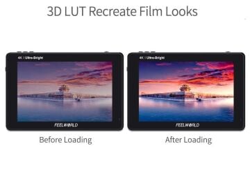 FEELWORLD LUT7 7 Inç 3D LUT Ultra Parlak 2200nit Dokunmatik Ekran Kamera  Alan Monitörü