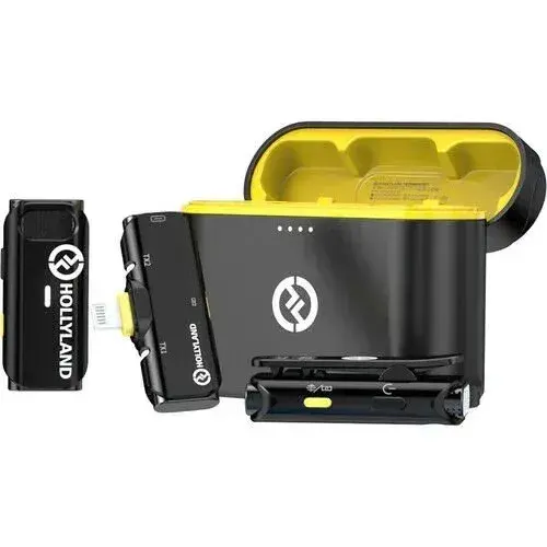 Hollyland Lark C1 Duo İkili Kablosuz Mikrofon Sistemi (IOS Uyumlu)